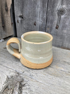 Espresso Cup- Wood Fired- ash green glaze