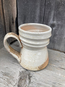 Mug- Wood Fired, shino glaze