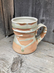 Mug- Wood Fired, green ash glaze