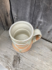 Mug- Wood Fired, green ash glaze